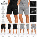 Pantalón corto X/ELUR en negro y gris